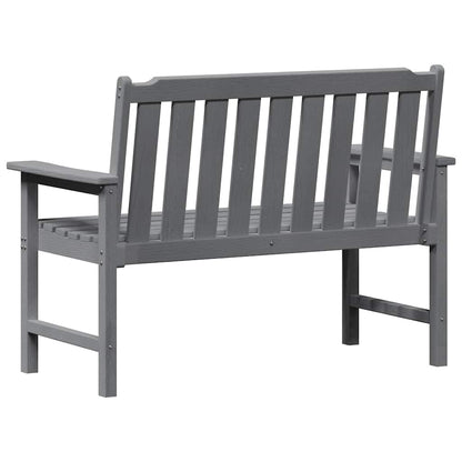 Garden Bench Light Grey 120 x 59 x 88 cm HDPE