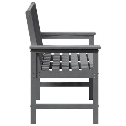 Garden Bench Light Grey 120 x 59 x 88 cm HDPE