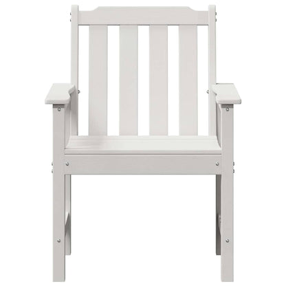 Garden Dining Chair 2 pcs White 65.5 x 59 x 88 cm HDPE