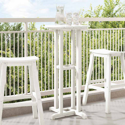 Bar Table White 55 x 55 x 107 cm Polyethylene