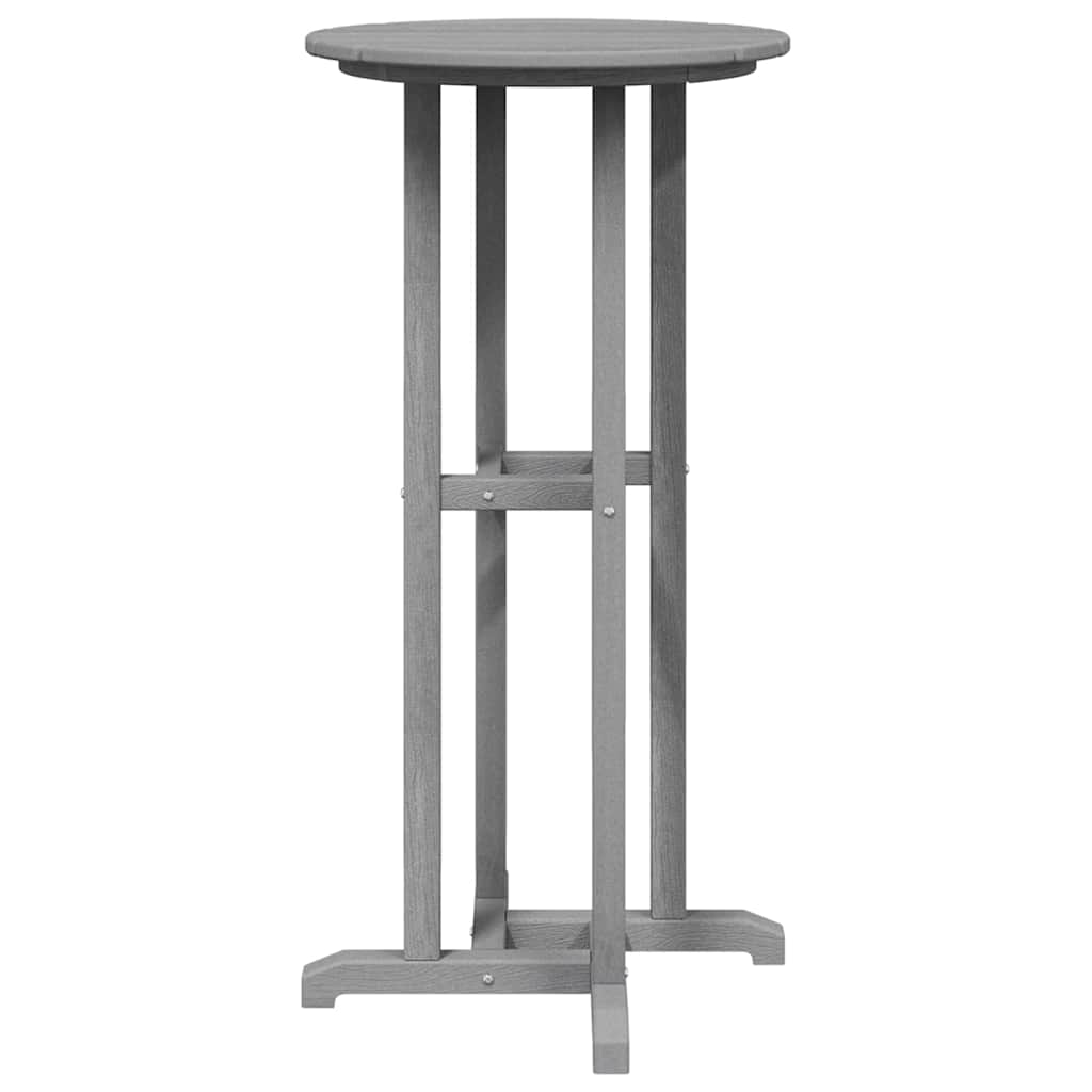 Bar Table Light Grey 55 x 55 x 107 cm Polyethylene