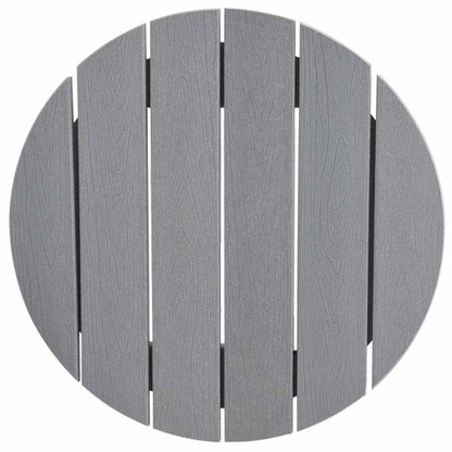 Bar Table Light Grey 55 x 55 x 107 cm Polyethylene