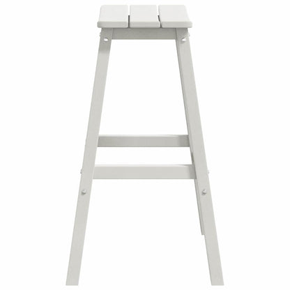 Bar Stool 2 pcs White 52 x 43 x 73.5 cm HDPE
