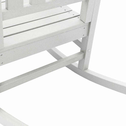 Garden Rocking Chair White 92 x 70 x 108cm HDPE