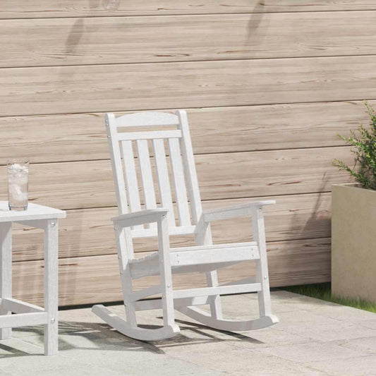 Garden Rocking Chair White 92 x 70 x 108cm HDPE
