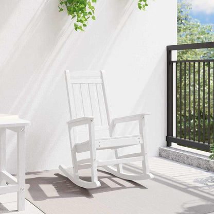 Garden Rocking Chair White 92 x 70 x 108cm HDPE