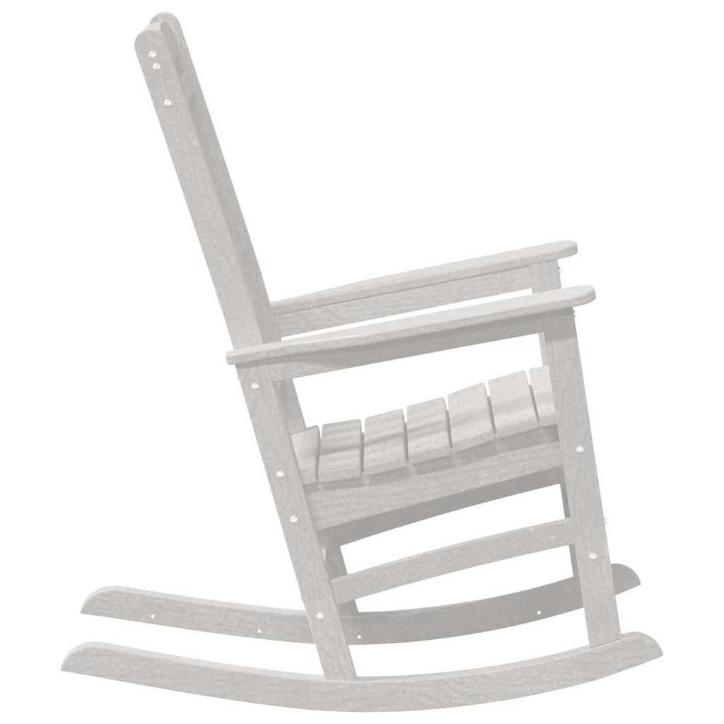 Garden Rocking Chair White 92 x 70 x 108cm HDPE