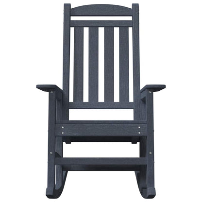 Garden Rocking Chair Navy Blue 92 x 70 x 108cm HDPE