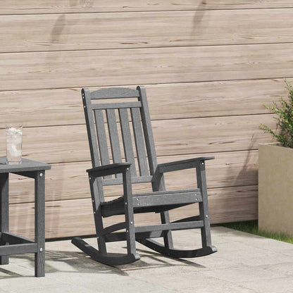 Garden Rocking Chair Light Grey 92 x 70 x 108cm HDPE