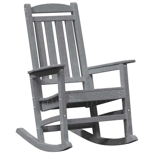 Garden Rocking Chair Light Grey 92 x 70 x 108cm HDPE