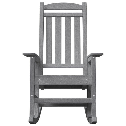 Garden Rocking Chair Light Grey 92 x 70 x 108cm HDPE