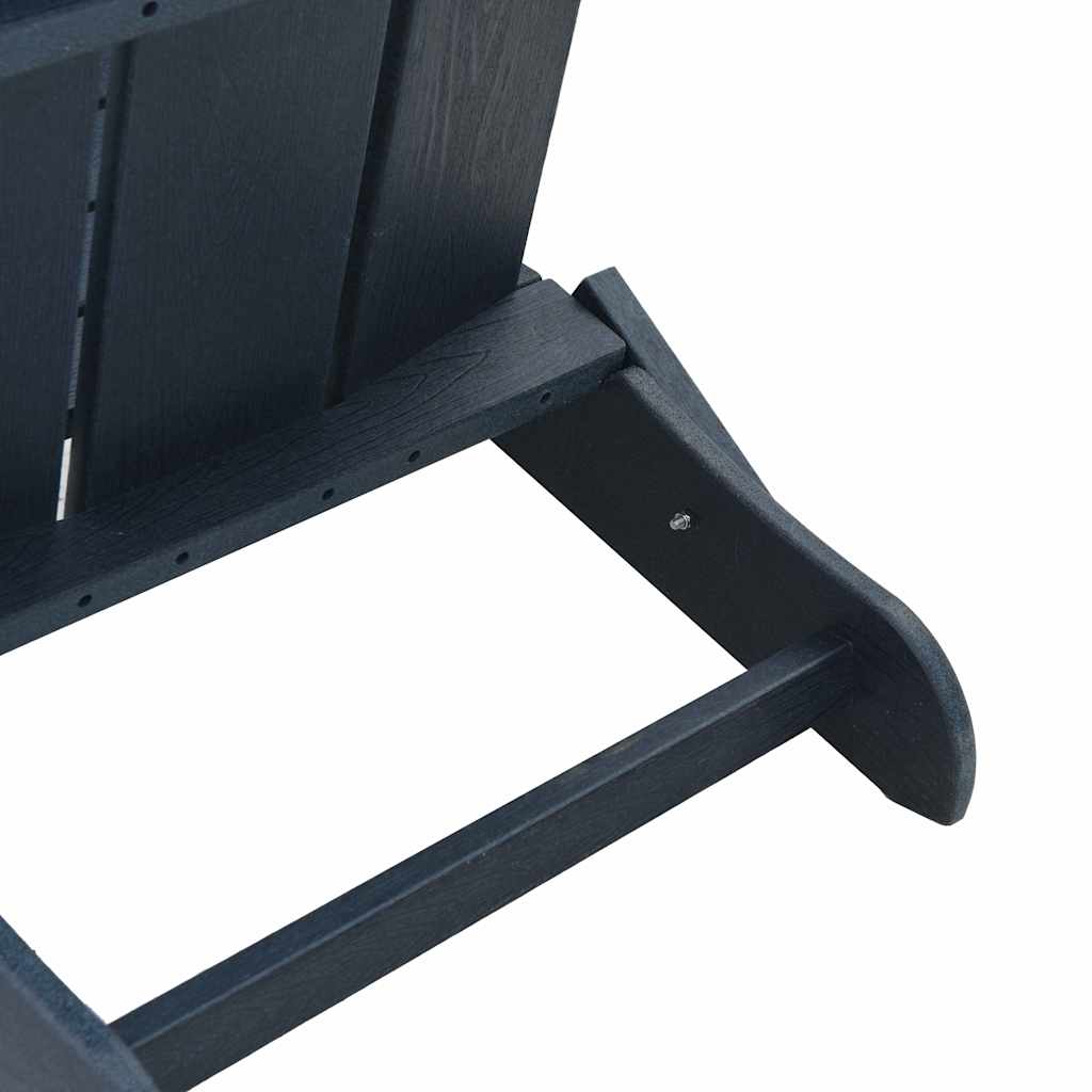 Folding Adirondack Chair Navy Blue 80.5 x 74.5 x 92 cm HDPE