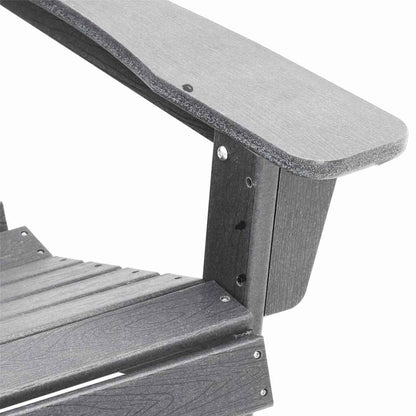 Adirondack Chair Light Grey 82 x 74 x 92 cm HDPE