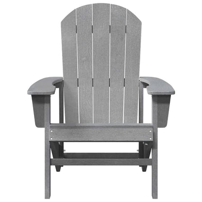 Adirondack Chair Light Grey 82 x 74 x 92 cm HDPE