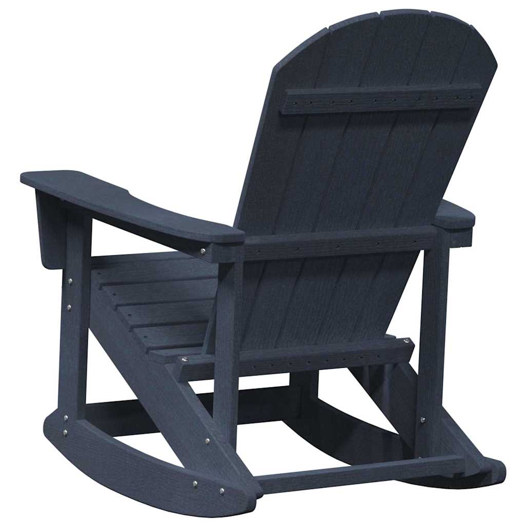 Adirondack Rocking Chair Navy Blue 92 x 73.5 x 92 cm HDPE