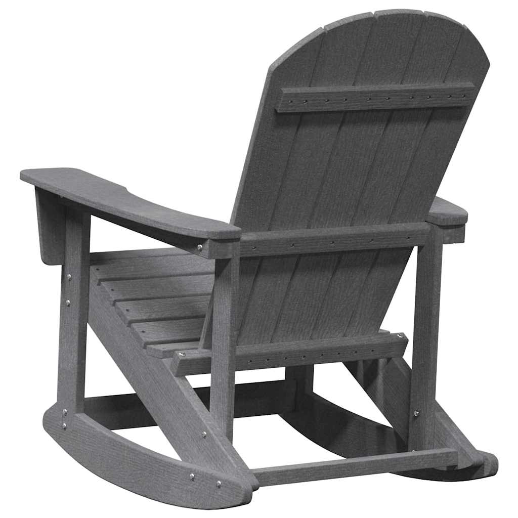 Adirondack Rocking Chair Light Grey 92 x 73.5 x 92 cm HDPE
