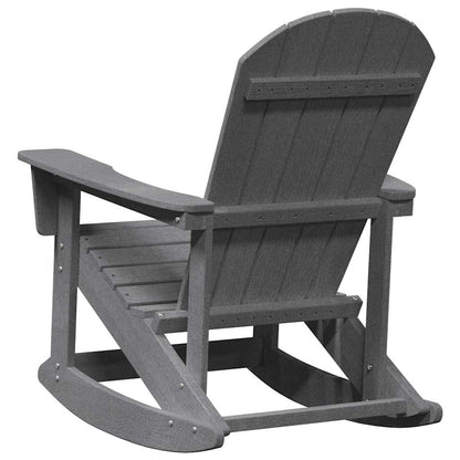 Adirondack Rocking Chair Light Grey 92 x 73.5 x 92 cm HDPE