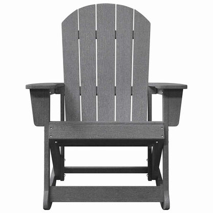 Adirondack Rocking Chair Light Grey 92 x 73.5 x 92 cm HDPE