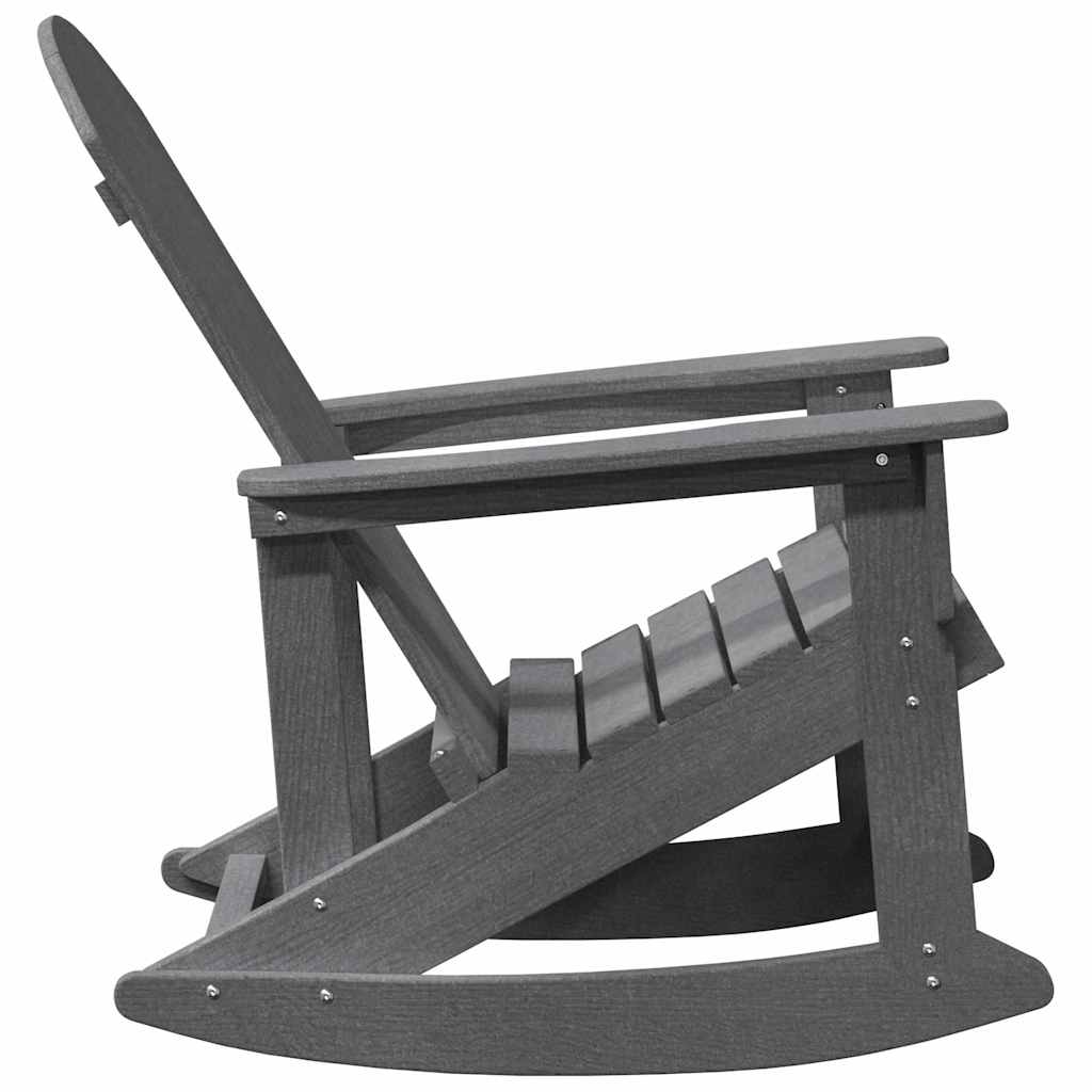 Adirondack Rocking Chair Light Grey 92 x 73.5 x 92 cm HDPE