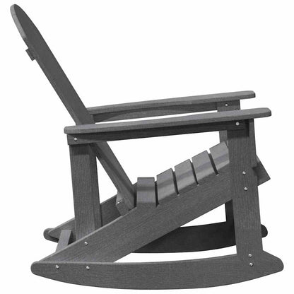 Adirondack Rocking Chair Light Grey 92 x 73.5 x 92 cm HDPE