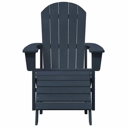Adirondack Chair Navy Blue 82 x 74 x 92 cm HDPE