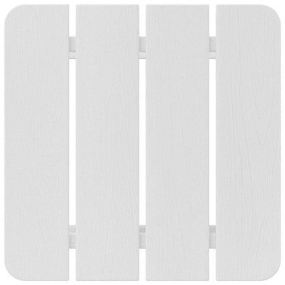Side Table White 38 x 38 x 46 cm Polyethylene