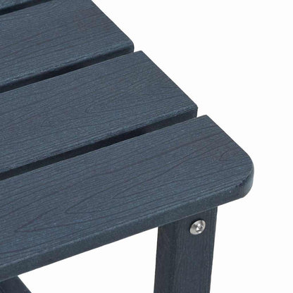 Side Table Navy Blue 38 x 38 x 46 cm Polyethylene