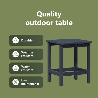 Side Table Navy Blue 38 x 38 x 46 cm Polyethylene