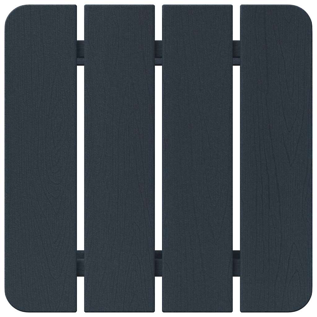 Side Table Navy Blue 38 x 38 x 46 cm Polyethylene