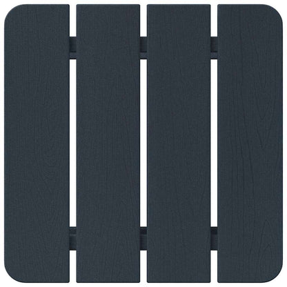 Side Table Navy Blue 38 x 38 x 46 cm Polyethylene