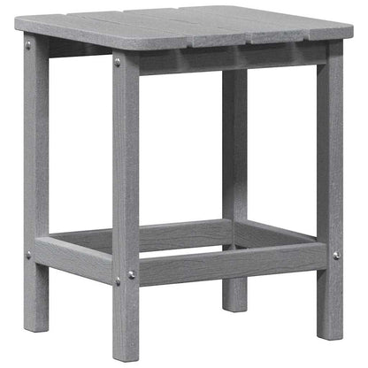 Side Table Light Grey 38 x 38 x 46 cm Polyethylene