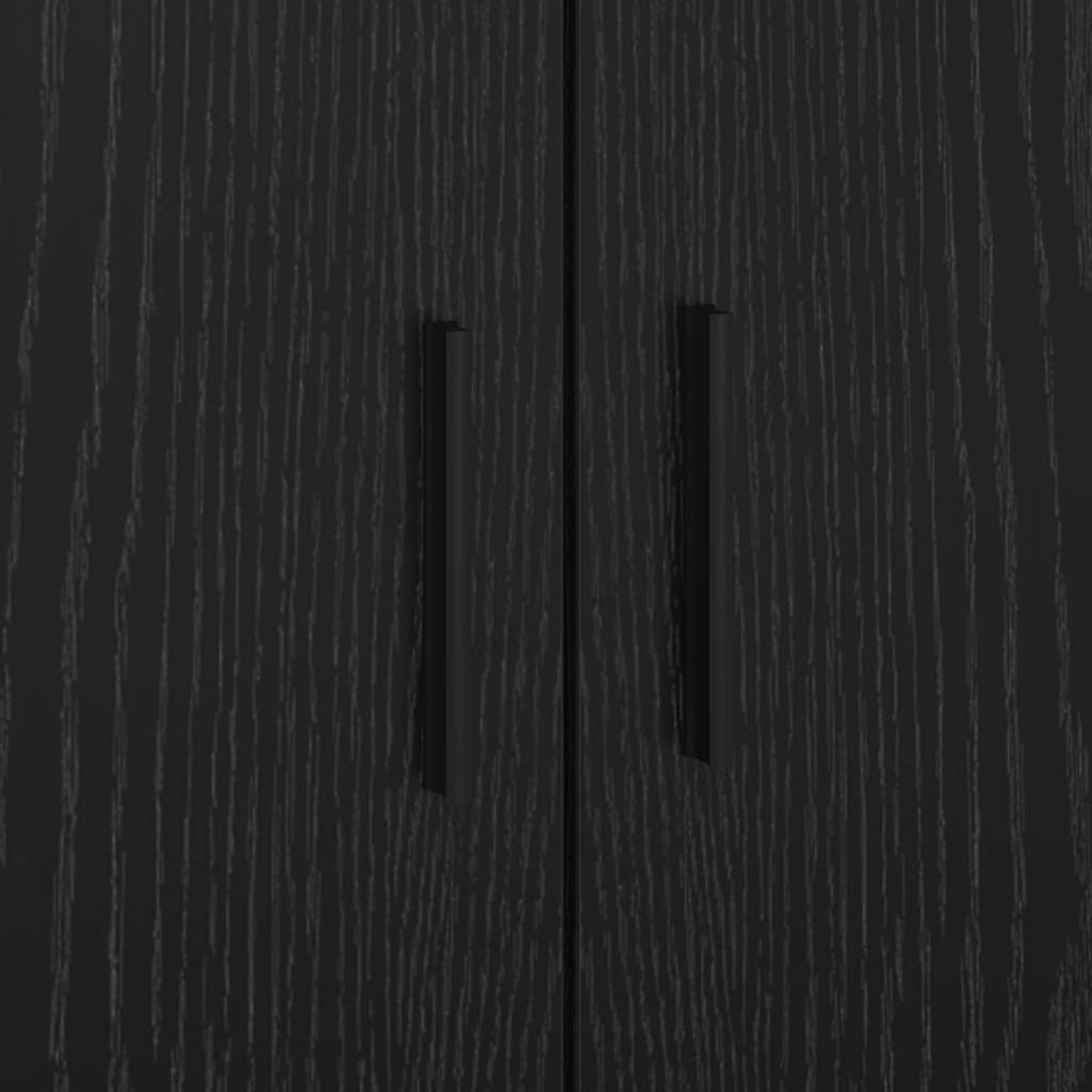 Bed Frame with Drawer Black Oak 80 x 200 cm Engineered Wood