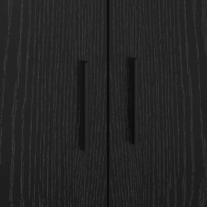 Bed Frame with Drawer Black Oak 80 x 200 cm Engineered Wood