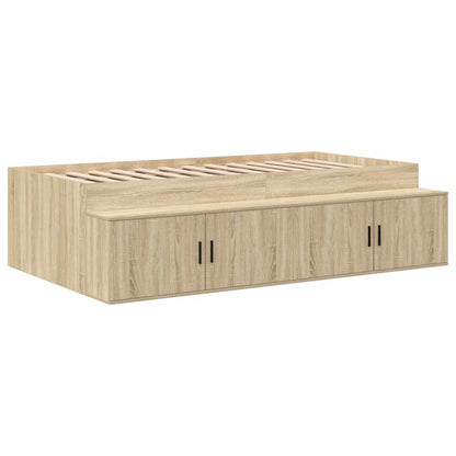 Bed Frame with Drawer Sonoma Oak 80 x 200 cm Engineered Wood