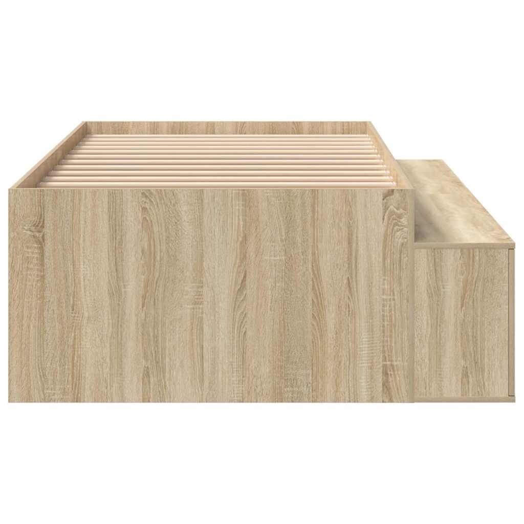 Bed Frame with Drawer Sonoma Oak 80 x 200 cm Engineered Wood