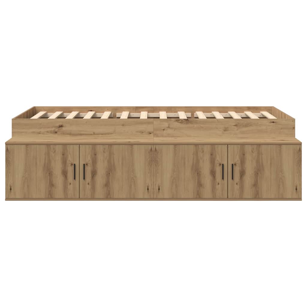 Bed Frame with Drawer Artisan Oak 90 x 190 cm Engineered Wood