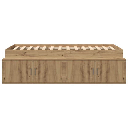 Bed Frame with Drawer Artisan Oak 90 x 190 cm Engineered Wood