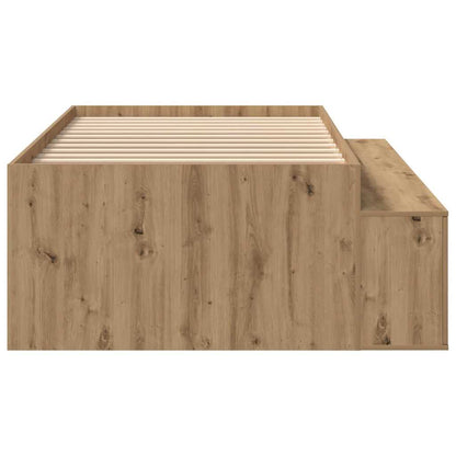 Bed Frame with Drawer Artisan Oak 90 x 190 cm Engineered Wood