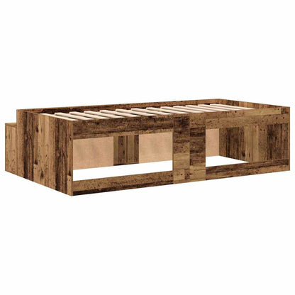 Bed Frame with Drawer Artisan Oak 70 x 190 cm Engineered Wood