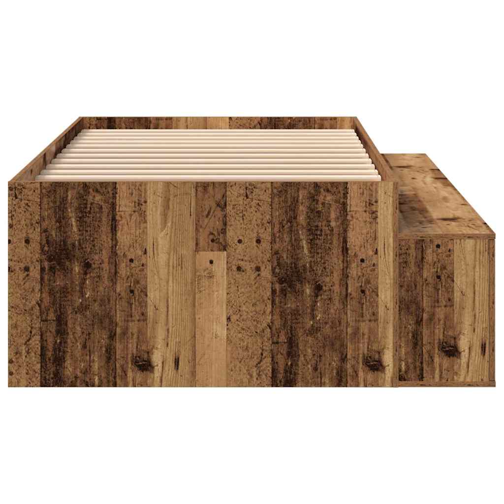Bed Frame with Drawer Artisan Oak 70 x 190 cm Engineered Wood