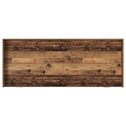 Bed Frame with Headboard Old Wood 98.5 x 200 cm Engineered Wood