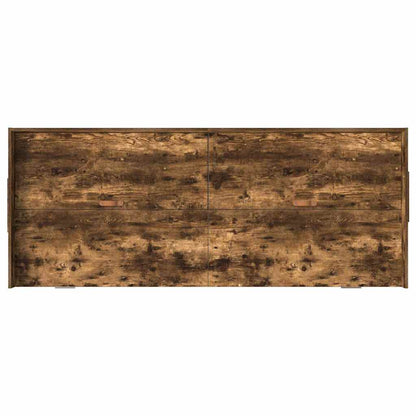 Bed Frame with Drawer Smoked Oak 80 x 200 cm Engineered Wood