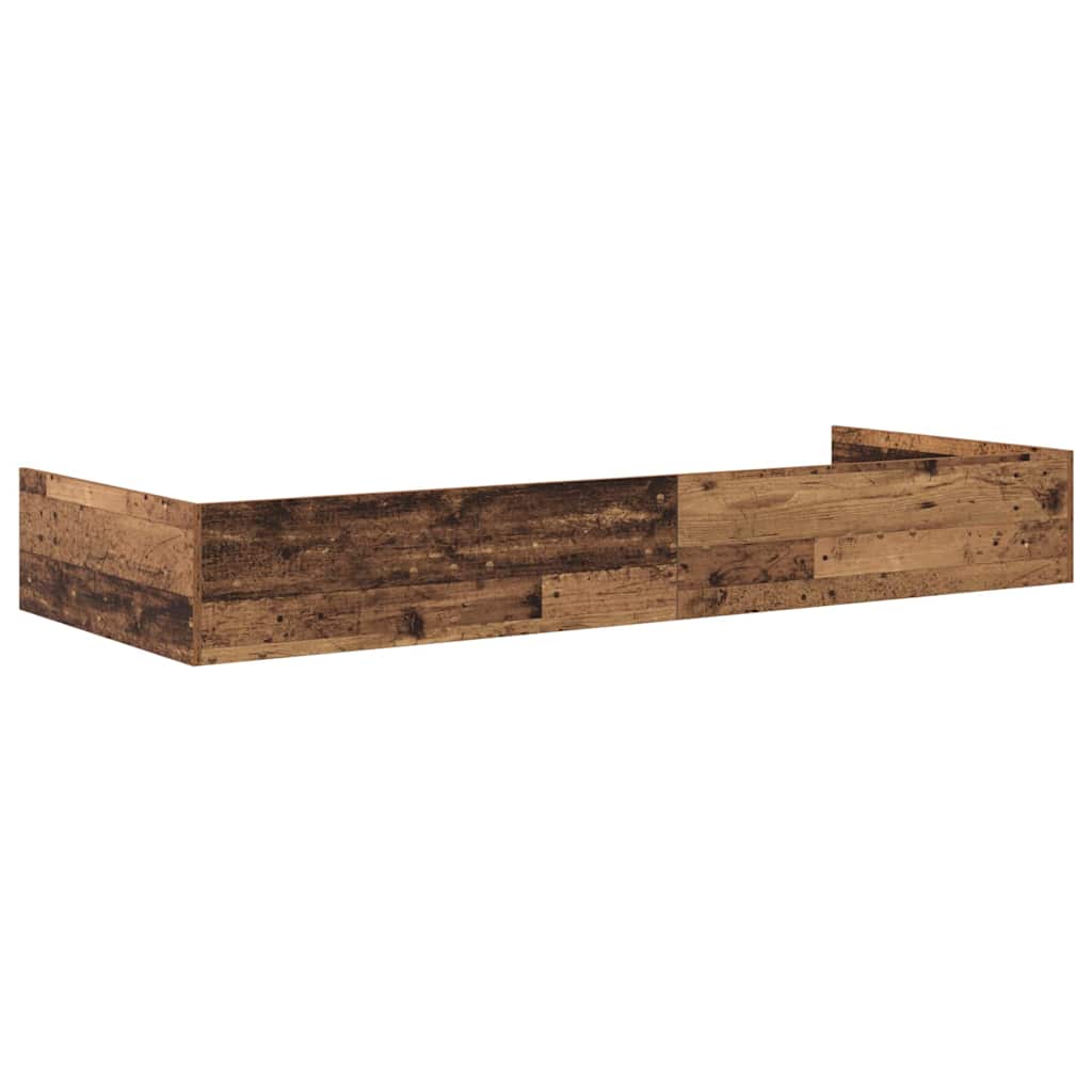 Bed Frame with Headboard Old Wood 80 x 200 cm Engineered Wood