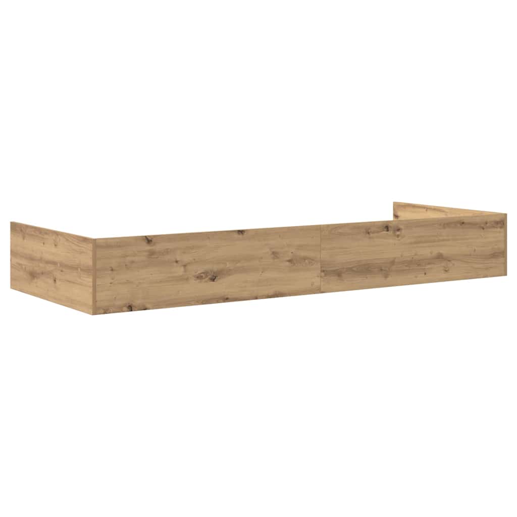 Bed Frame with Drawer Artisan Oak 80 x 200 cm Engineered Wood