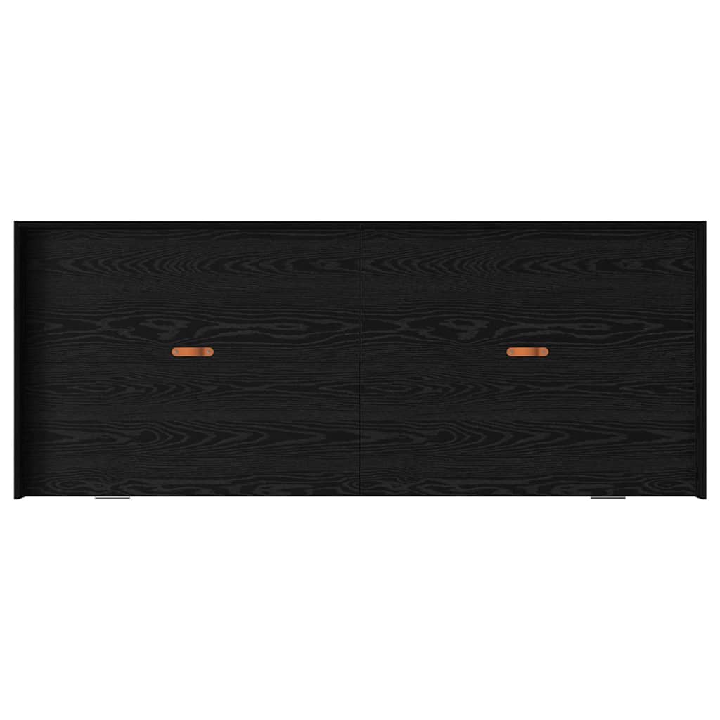 Bed Frame with Drawer Black Oak 90 x 190 cm Engineered Wood