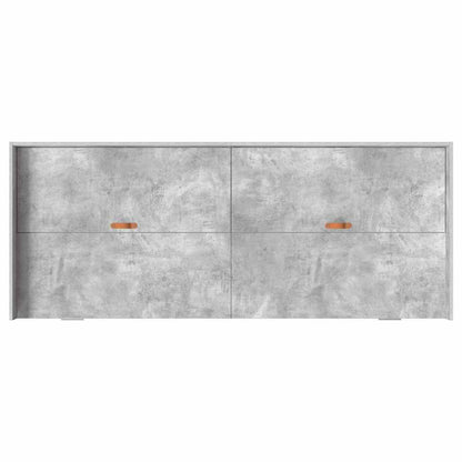 Bed Frame with Drawer Concrete Grey 90 x 190 cm Engineered Wood