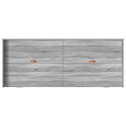 Bed Frame with Drawer Grey Sonoma 90 x 190 cm Engineered Wood