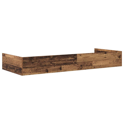 Bed Frame with Headboard Old Wood 90 x 190 cm Engineered Wood