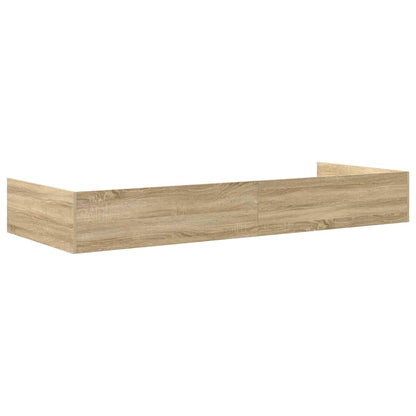 Bed Frame with Drawer Sonoma Oak 75 x 190 cm Engineered Wood