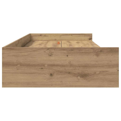 Bed Frame with Drawer Artisan Oak 75 x 190 cm Engineered Wood